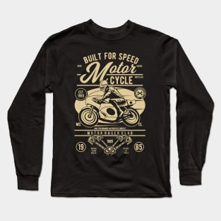 Built for Speed: Retro Moto Club Long Sleeve T-Shirt